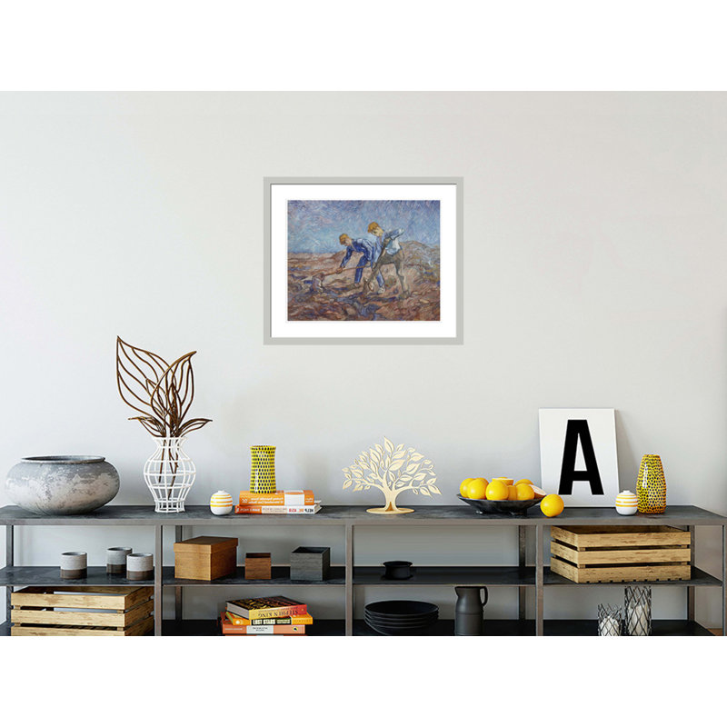 «The Diggers» par Vincent van Gogh, impression giclée encadrée, 23,5 po H x 28,03 po L