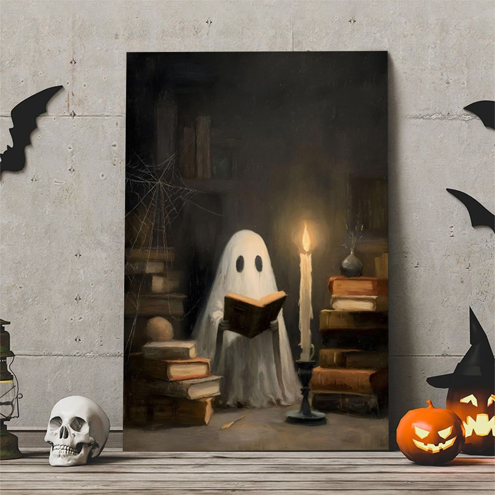 The Holiday Aisle® 1Pc Framed Vintage Halloween Canvas Wall Art Prints ...