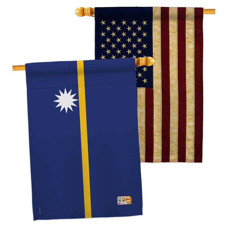 Double Sided 40'' H x 28'' W Polyester House Flag