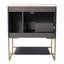 Meuble-lavabo autoportant de 30 pouces avec lavabo en résine, 30 x 18 (BVA 01130NB-1)