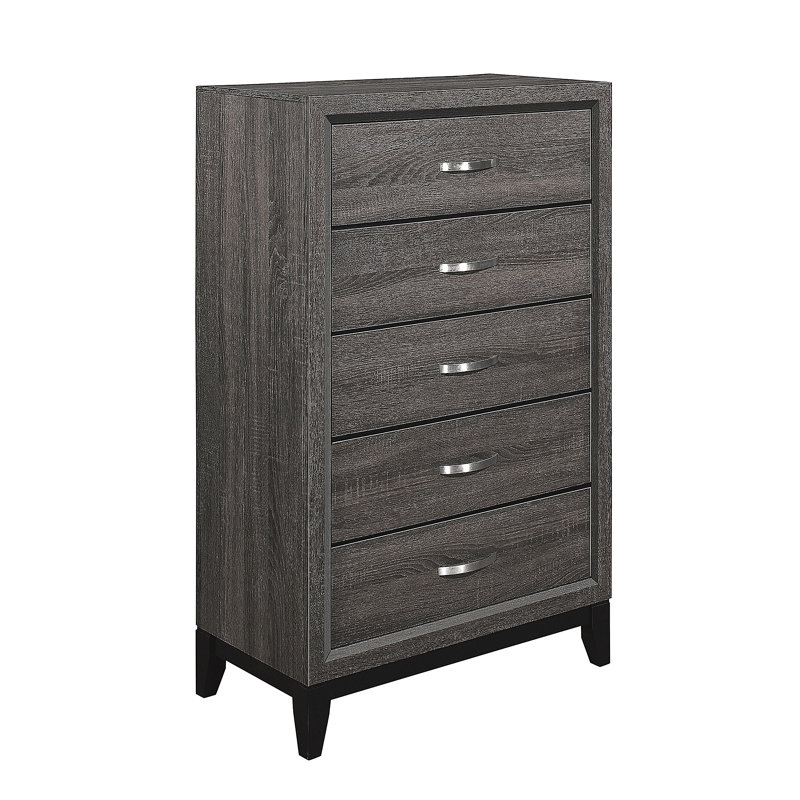 Commode 1 pièce à queue d'aronde, Gris foncé