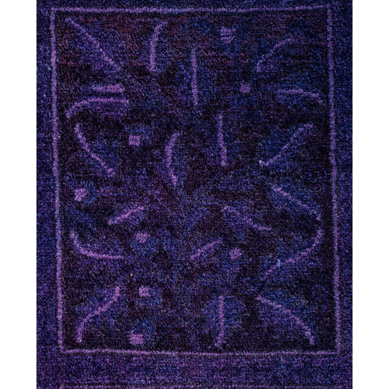 Overdyed One-of-a-Kind 2' 7" X 14' 8" Hand Knotted Area Rug