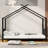 Metal House Platform Bed-1119487397