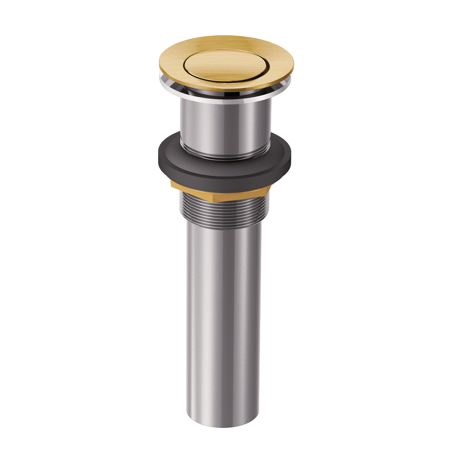Moen® Push Button Drain Without Overflow, Brushed Gold