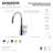 Kingston Brass Constantine Two-Handle 1-Hole Deck Mount Bathroom Faucet with Push Pop-Up-68833559