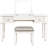 Bedroom Dressing Table With Mirror - Mirrored Makeup Vanity Easy-maintain Surface For Women Stool And Stylish Piece