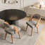 Ensemble de chaises de salle à manger en bois-129761122