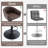 Swivel Upholstered Adjustable Height Bar Stools with Back & Arms (Set of 2)-1882724377-1882724373