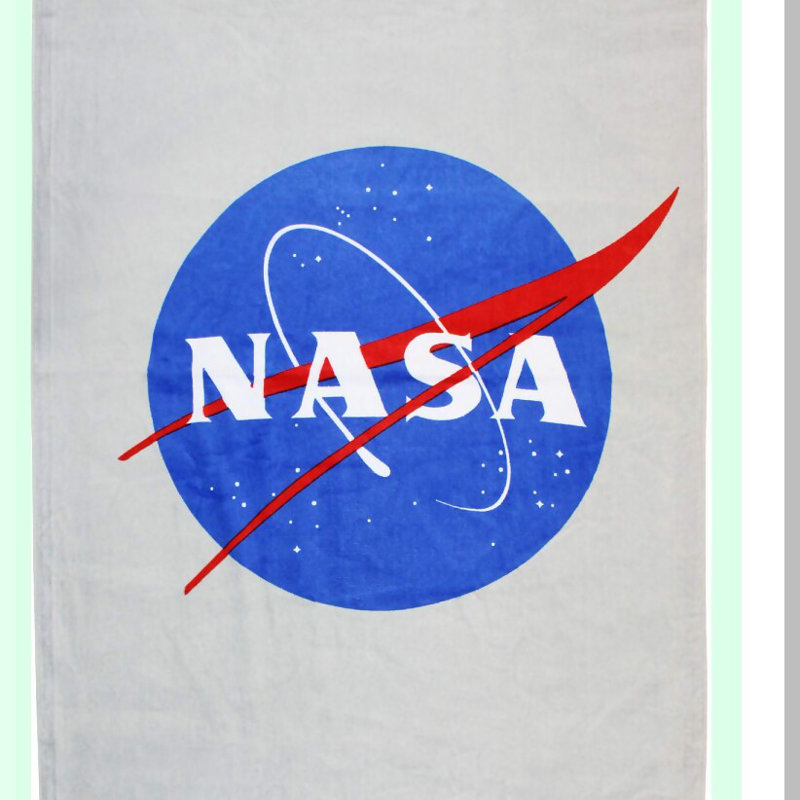 GalacticWave NASA Meatball Logo Beach Towel