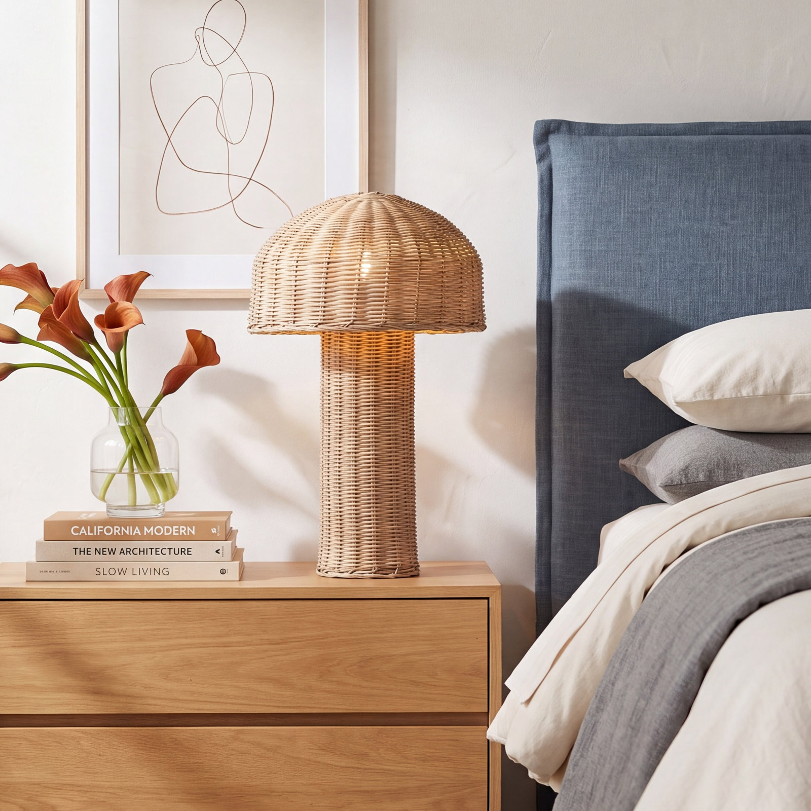 Pearson Wicker/Rattan Table Lamp