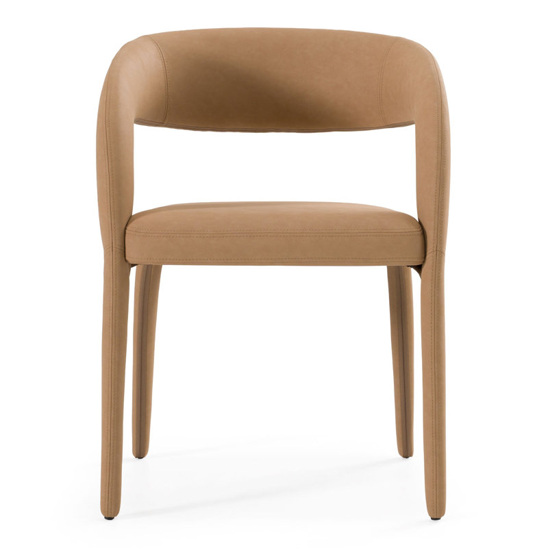 Fauteuil de salle à manger Freestyle, Brun clair