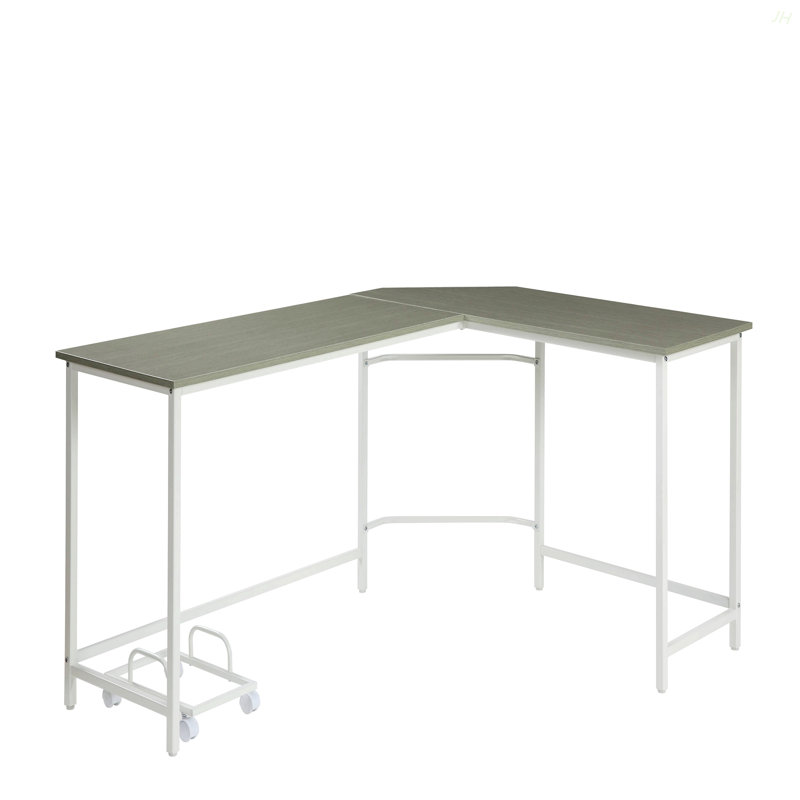 Bureau d'ordinateur Bambina, Gris / Blanc