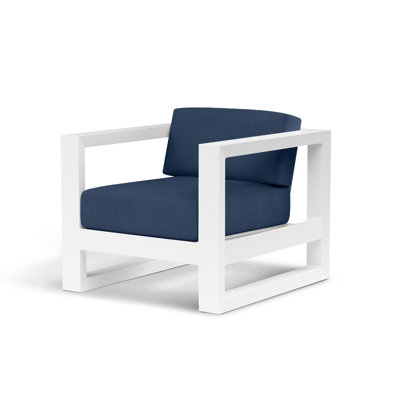 Camela Aluminum Outdoor Lounge Chair with Sunbrella Cushions