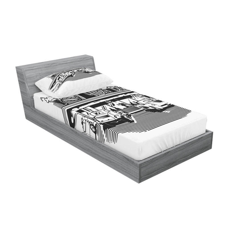 Microfiber Sheet Set, Twin XL Sheet Set with Fitted Sheet