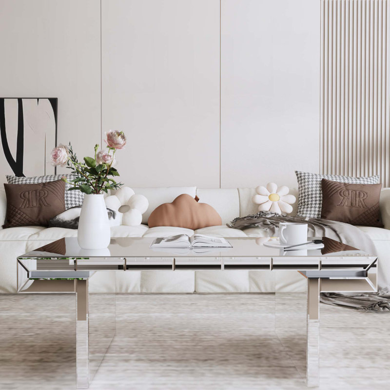 Rectangular Mirror Coffee Table