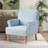 Upholstered Wooden Armchair-942644186