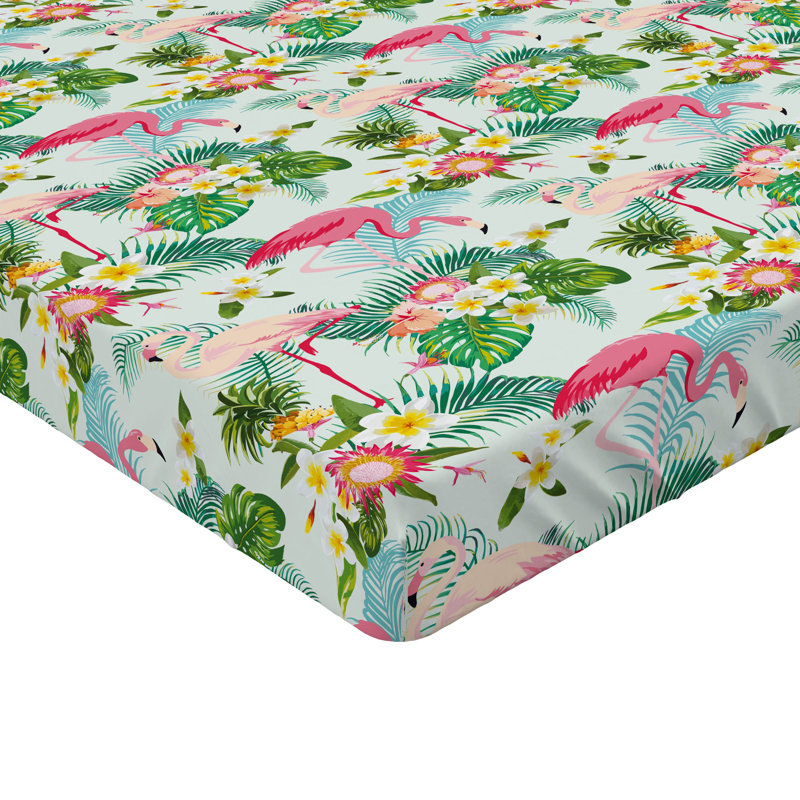 Drap-housse Ambesonne, paquet de 2, Drap-housse simple TG, Floral vert / rose / bleu