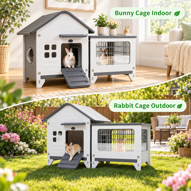Weather Resistant Rabbit Small Animal Modular Habitat