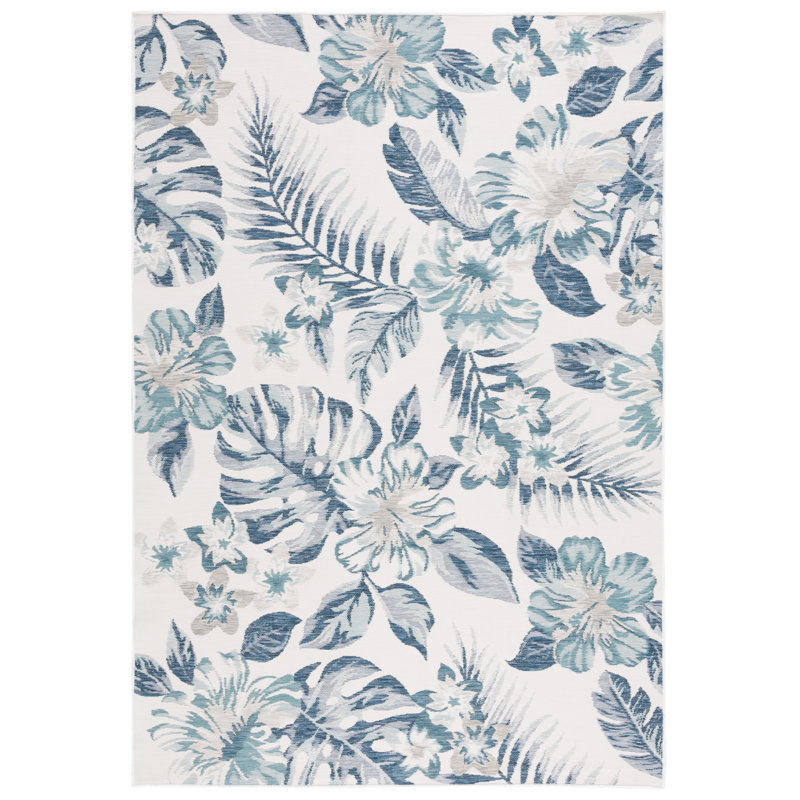 Girtman Sunrise Performance Floral Indoor/Outdoor Area Rug, Rectangle 8' x 10'