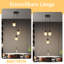 3 - Light Pendant amber Glass Amarieon