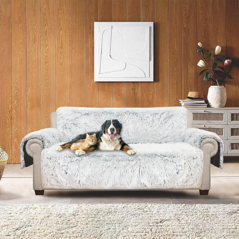 Housse pour canapé en polypropylène / oléfine, Polypropylène gris / oléfine, H 2 po x l 146 po x P 76 po