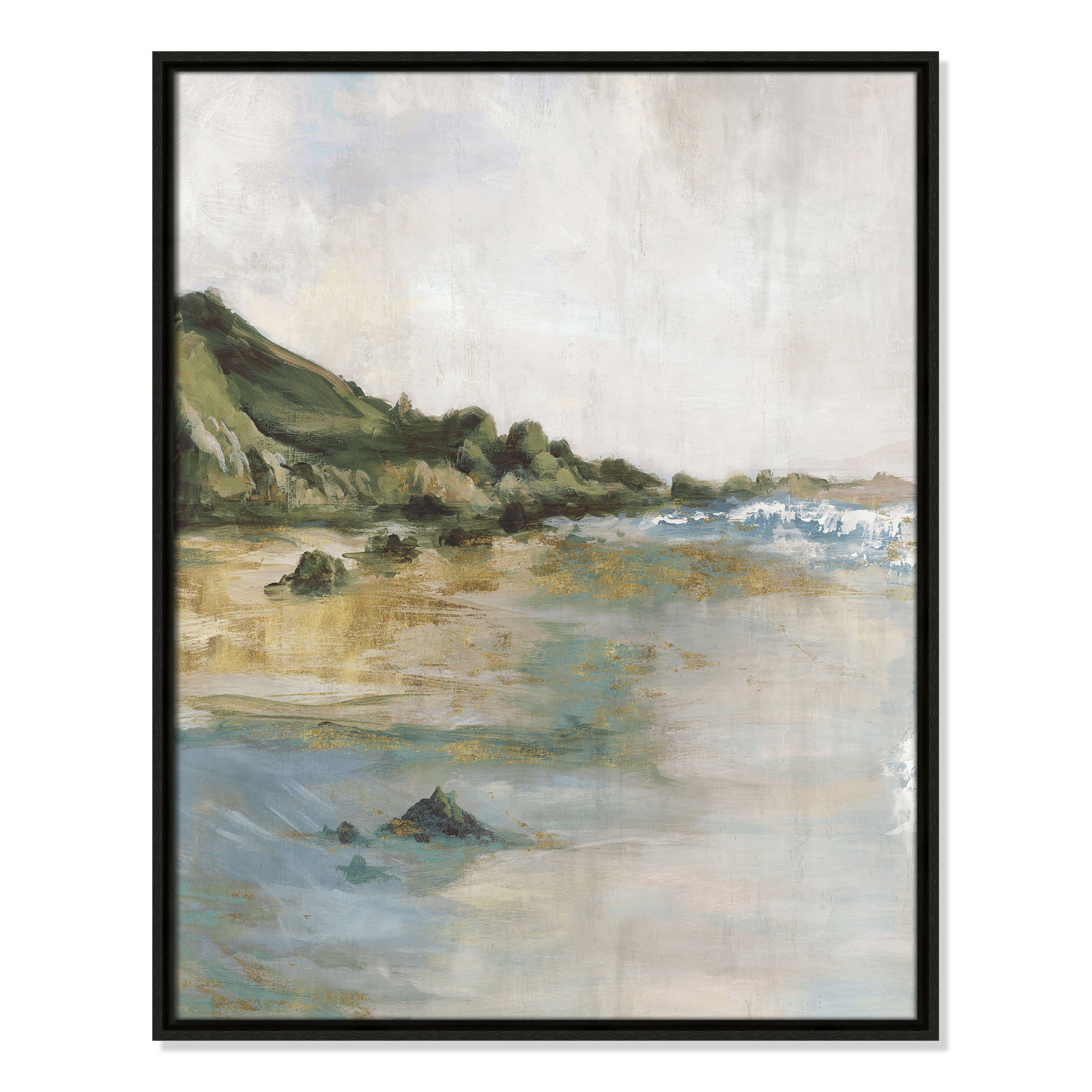 Cordoba "Tide's Edge" Print, 29.5" H x 23.5" W, Espresso