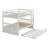 Full Over Full Rubber Wood Bunk Bed – Twin-Size Trundle, Ladder, Guardrails & Convertible To 2 Full Beds-1791343148