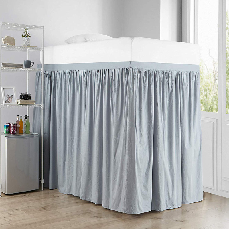 Tailored Wrap Around Bed Skirt, Faded Denim, Twin XL
