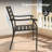 5 Pieces Outdoor Patio , Stackable Metal Dining Chairs, Round Table, Easy To Clean, Backyard And Deck Comprising 4 Chairs 40.6" Comfortable Seating For 4, - Rust Treatment-1252233401