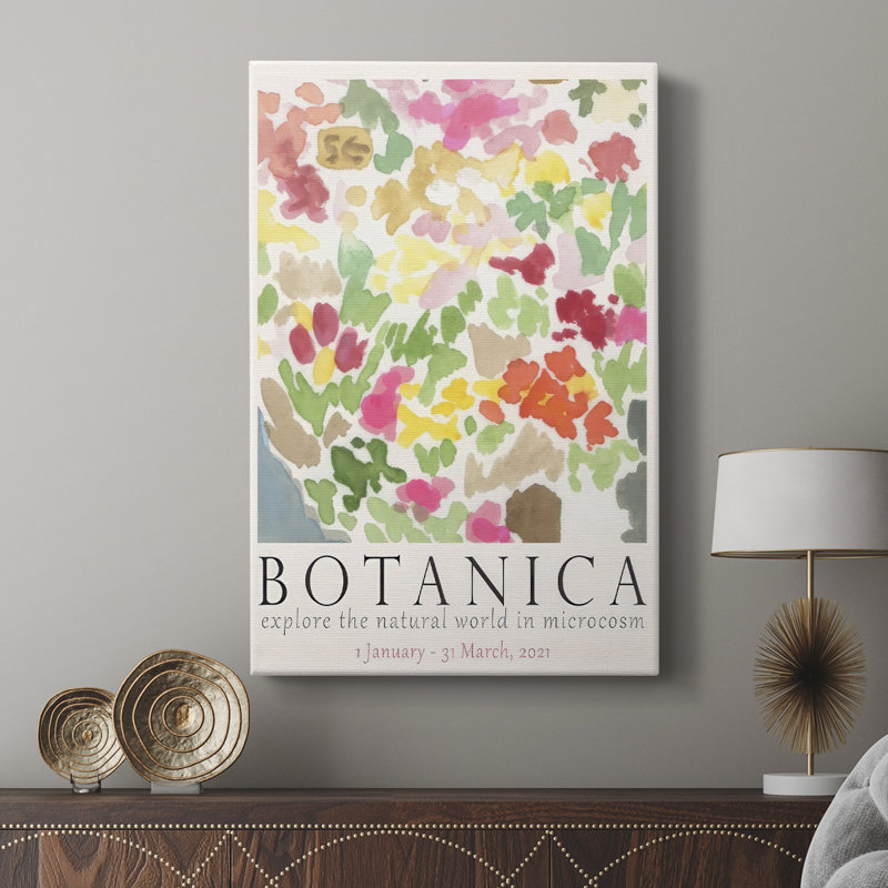 Botanica, affiche d'exposition I - galerie Cavas sur mesure, H 27 po x l 18 po