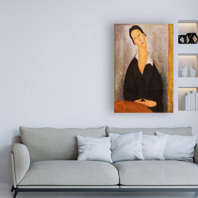 « Portrait of a Polish Woman » par Modigliani-reproduction sur toile tendue