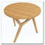Table basse ronde 2-en-1 avec transformateur