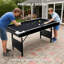 Table de billard pliante Qeetex 6 pi, table de billard portable avec ensemble de boules complètes, 2 queues, craie et brosse pour salle de jeux, noir-124537473-124537475