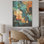 Whimsical Lakes Rivers Waterscapes I - Art mural en bois sur bois de pin naturel