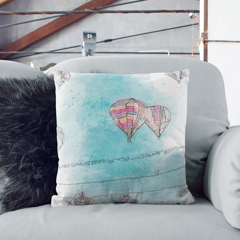 Square Throw Cushion, 40cm H x 40cm W x 15cm D