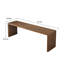 Bureaux rectangulaires simples modernes en bois massif-658363690