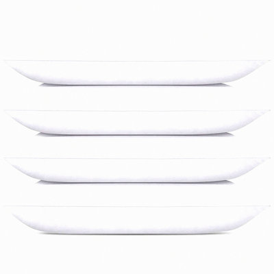CloudComfort Pillow Set - Standard Size 4 Pack for Back & Stomach Sleepers. Hypoallergenic Microfiber Filling, Breathable & Friendly 20x26 inches.