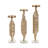 Modern Metal and Marble Pillar Candle Holder - Contemporary Sculptural Design with Textured Aluminum and Stone Accents for Decorative Display - Single Freestanding Minimalist Candle Stand-719547630