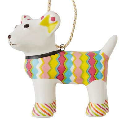 Tiffany Pooch Patchwork Ornament