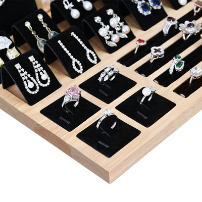 Wood Jewelry Display Stand Set - Versatile