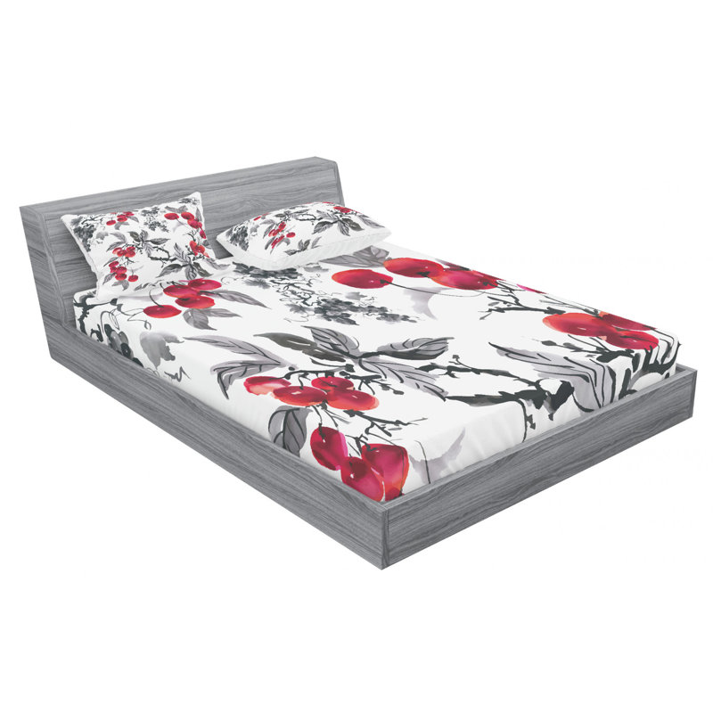 Microfiber Sheet Set, Queen Sheet Set with Fitted Sheet
