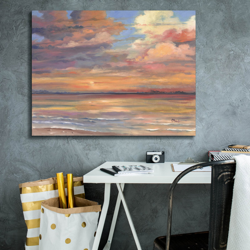 «Shell Island Sunset» par Paul Brent, reproduction d'art sur toile, H 26 po x l 34 po x P 1,5 po