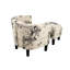 Chaise d'appoint et repose-pieds