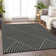 Premium Machine Washable Prisco Black Rug
