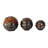 Assorted Ceramic Globe Tabletop Accents "Florence" (Set of 3)-1042972546
