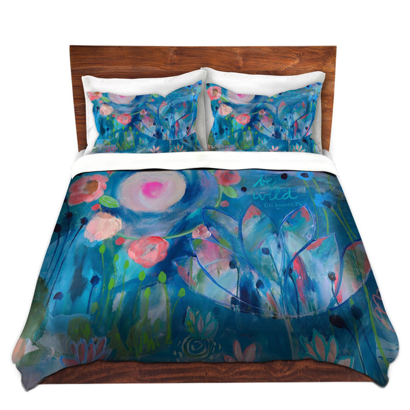 Ensembles de housses de couette DiaNoche en microfibre par Carrie Schmitt - Be Wild Flowers