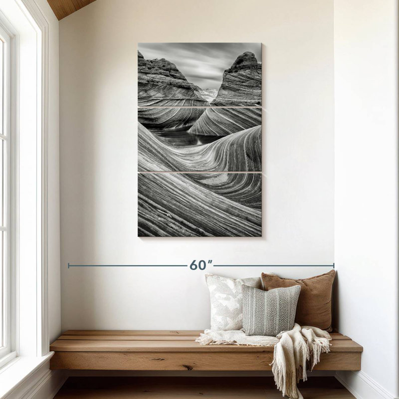 Alvord la vague monochrome, H 45 po x l 28 po