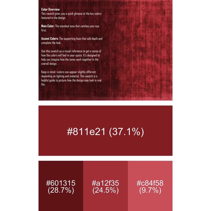 Tapis contemporain cerise, Rectangle 5 pi x 7 pi