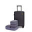 3 pièces, sac de rangement doublé, bagage trois pièces, valises à roulettes, valise de transport légère en ABS, bagage rigide