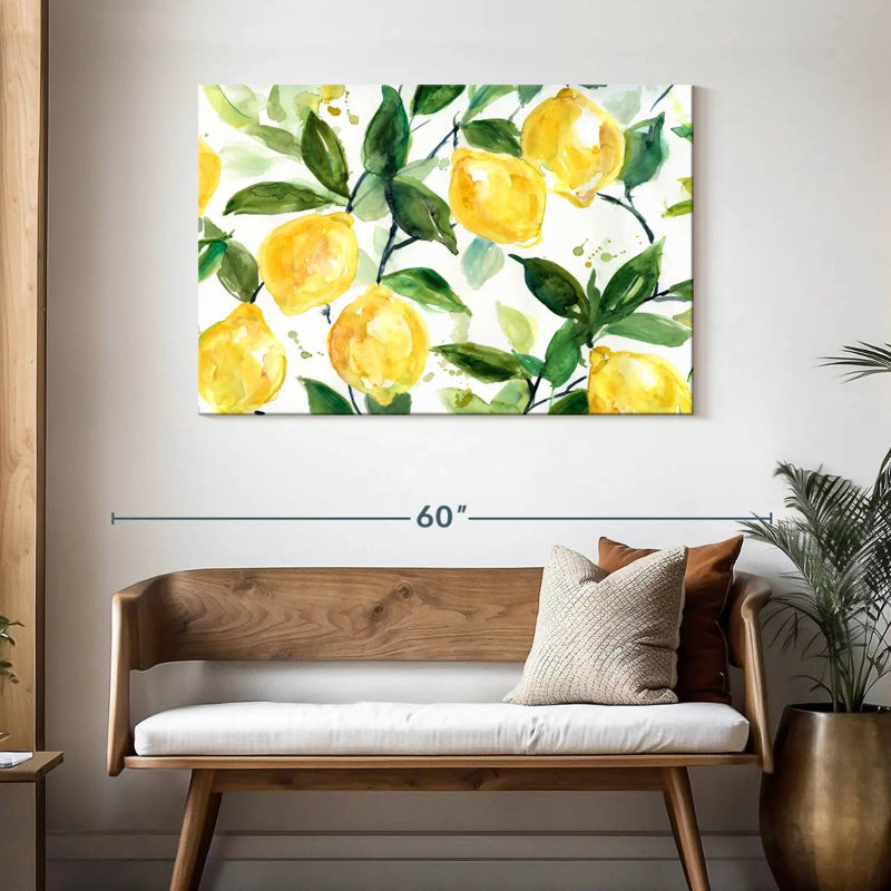 Yarlin Lemony Branches, 30" H x 45" W